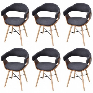 Krzesła konferencyjne Drewno+Materiał x6