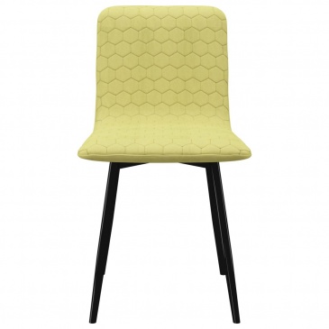 Krzesła do kuchni 2 szt. zielone tapicerowane tkaniną