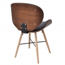 Krzesła konferencyjne z drewnianą ramą x4