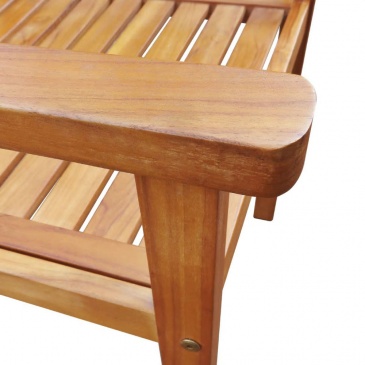 Krzesła ogrodowe, 2 szt., lite drewno akacjowe, brązowe