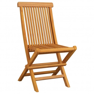 Krzesła ogrodowe, szare poduszki, 4 szt., lite drewno tekowe