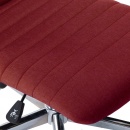 Krzesła stołowe, 2 szt., czerwień winna, tapicerowane tkaniną