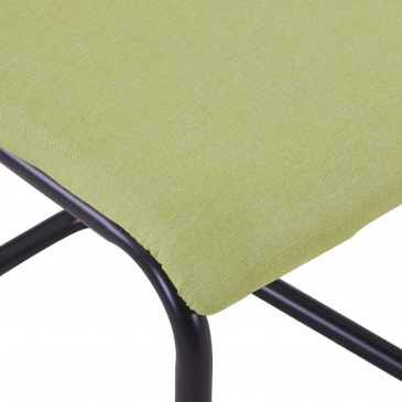 Krzesła konferencyjne wspornikowe 2 szt. zielone tkanina