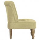 Krzesła w stylu francuskim 2 szt. zielone materiałowe