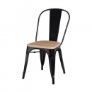 Krzesło 42x44x84cm D2 Paris Wood czarne/sosna naturalna
