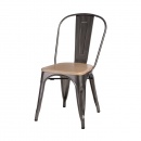 Krzesło 42x44x84cm D2 Paris Wood metaliczne/sosna naturalna
