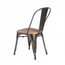 Krzesło 42x44x84cm D2 Paris Wood metaliczne/sosna naturalna