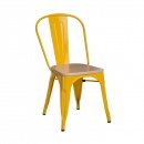 Krzesło 42x44x84cm D2 Paris Wood żółte/sosna naturalna