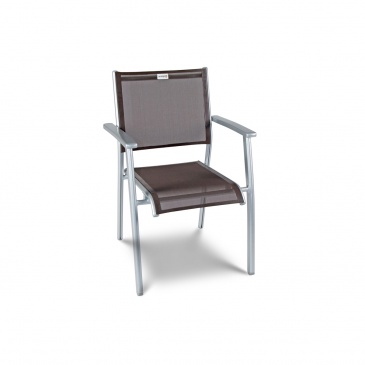 Krzesło ogrodowe 50x88cm Acatop Acamp platyna/kawa