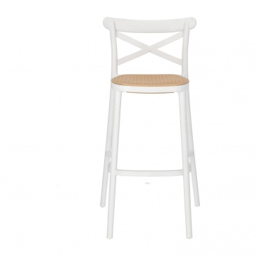 Krzesło barowe moreno białe