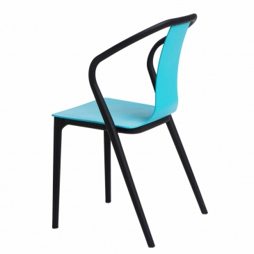 Krzesło Bella czarne/niebieskie