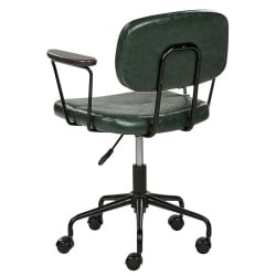 Krzesło biurowe algerita ekoskóra ciemnozielony