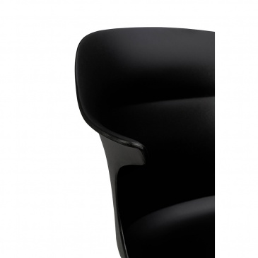 Krzesło brazo czarne - polipropylen, metal