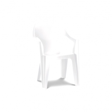 Krzesło ogrodowe 57x57x79cm Bazkar DANTE Białe