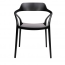 Krzesło gloria czarne - polipropylen