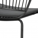 Krzesło golig czarne czarna poduszka