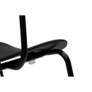 Krzesło jett czarne - polipropylen, metal