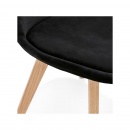 Krzesło Kokoon Design Phil czarne nogi naturalne