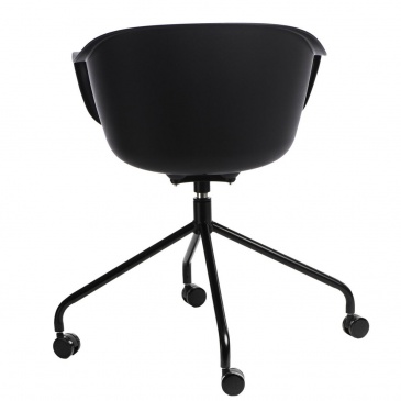 Krzesło biurowe na kółkach Roundy czarne
