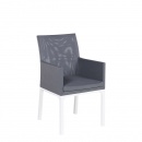 Krzesło ogrodowe szare aluminium Garofano BLmeble