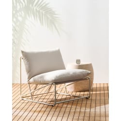 Krzesło ogrodowe z poduszką PICO Metal Jasnobeżowy Krzesło ogrodowe z poduszką PICO Metal Jasnobeżowy