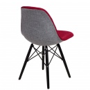 Krzesło P016W Duo D2 czerwono-szare/black