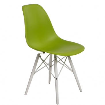Krzesło P016W PP D2 zielone/białe