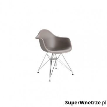 Krzesło P018 PP milde grey, chrom outlet
