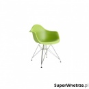 Krzesło P018 zielone, chrom. nogi outlet