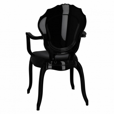 Krzesło queen arm czarne