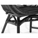 Krzesło rattanowe czarne Binentino BLmeble