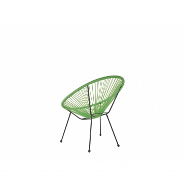 Krzesło rattanowe zielone ACAPULCO II