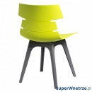 Krzesło D2 Techno zielone, podstawa szara