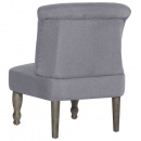 Krzesło w stylu francuskim szary materiałowe