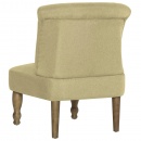 Krzesło w stylu francuskim zielone materiałowe