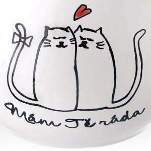 Kubek ceramiczny z uchem koty kotki do picia kawy herbaty 300 ml Kubek ceramiczny z uchem koty kotki do picia kawy herbaty 300 ml