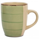 Kubek ceramiczny z uchem, OIL GREEN, do picia kawy, herbaty, 355 ml
