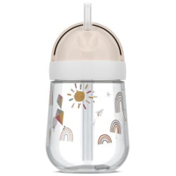 Kubek dziecięcy ze słomką 300ml mio sunshine &amp; rainbow 108014065245