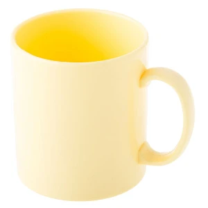 Kubek plastikowy gładki Puggi żółty 220ml/DI0078 Kubek plastikowy gładki Puggi żółty 220ml/DI0078
