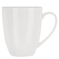 Kubek porcelanowy biały DECORA 390 ml