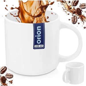 Kubek porcelanowy biały mona 330 ml