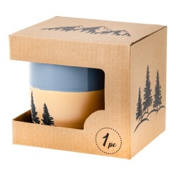 Kubek porcelanowy ODELO BOSCO góry szary 385ml 1szt.