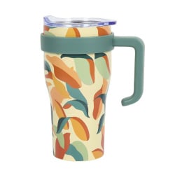 Kubek termiczny Mini Miami Floral zielony uchwyt Kubek termiczny Mini Miami Floral zielony uchwyt