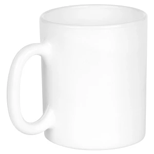 Kubki szklane białe 300 ml 6 szt.