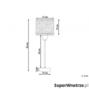 Lamka stołowa niklowa Mazza S BLmeble