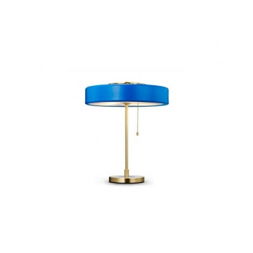 Lampa biurkowa ARTE niebieska aluminium szkło