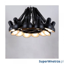 Lampa Ragno 12 King Bath Spider czarna