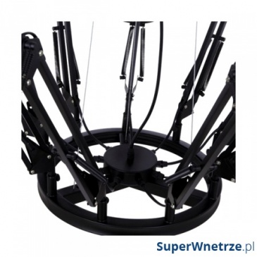 Lampa Ragno 16 King Bath Spider czarna