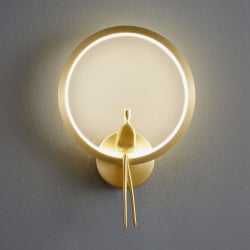 Lampa ścienna amici ring led złota 27 cm