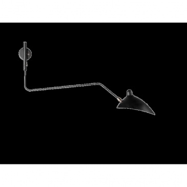 Lampa ścienna crane-1w czarna 99 cm